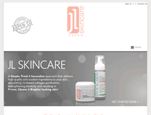 Tablet Screenshot of jlskincare.com